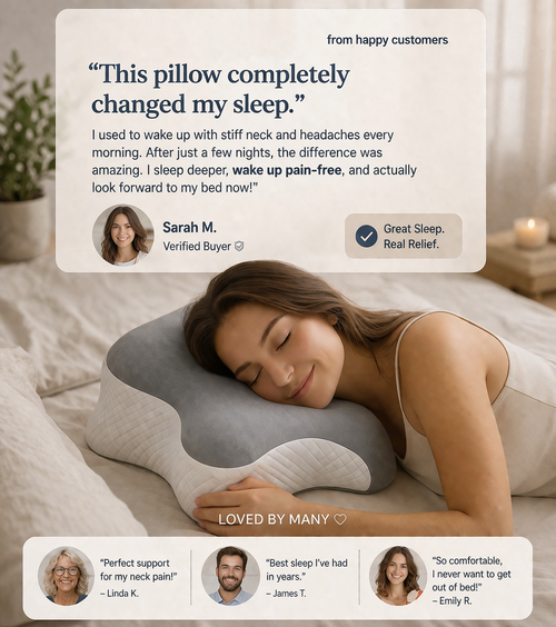 CozyNest™ Neck Relief Pillow