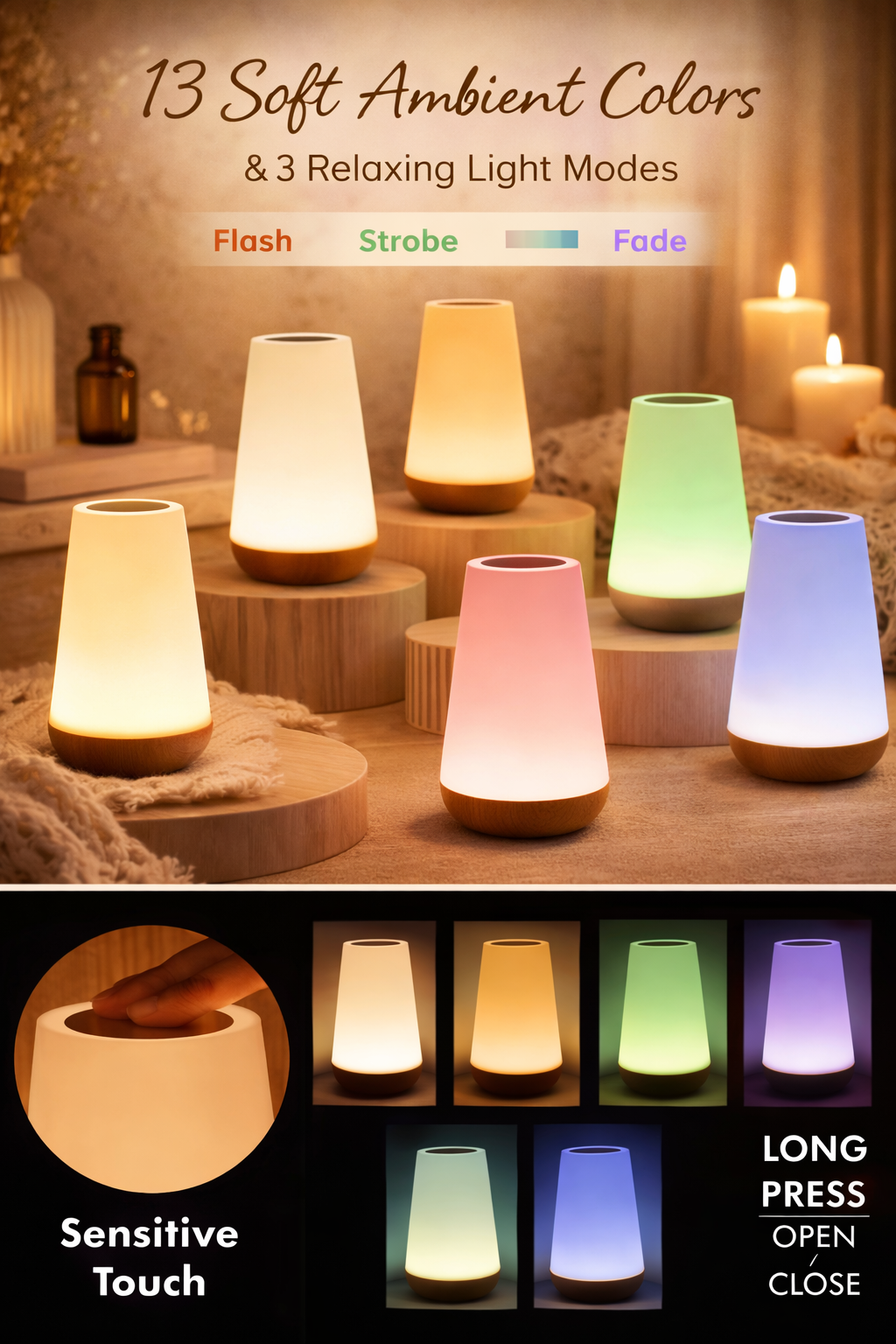 CozyNest™ Ambient Glow Night Light